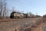 NS 8071 leads train 591 with 127 empty coal hoppers